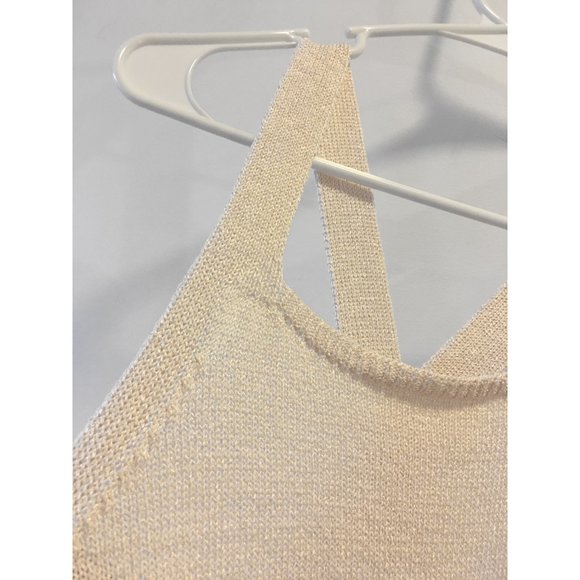 SOLD Massimo Dutti Knit Open Back Criss-cross Tank - Picture 4 of 6